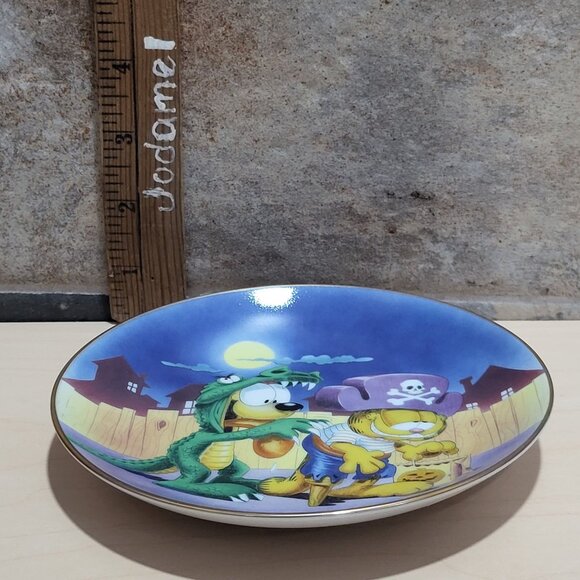 Garfield Calendar October Plate Jim Davis Plate No A 1444 Danbury Mint - Picture 9 of 14